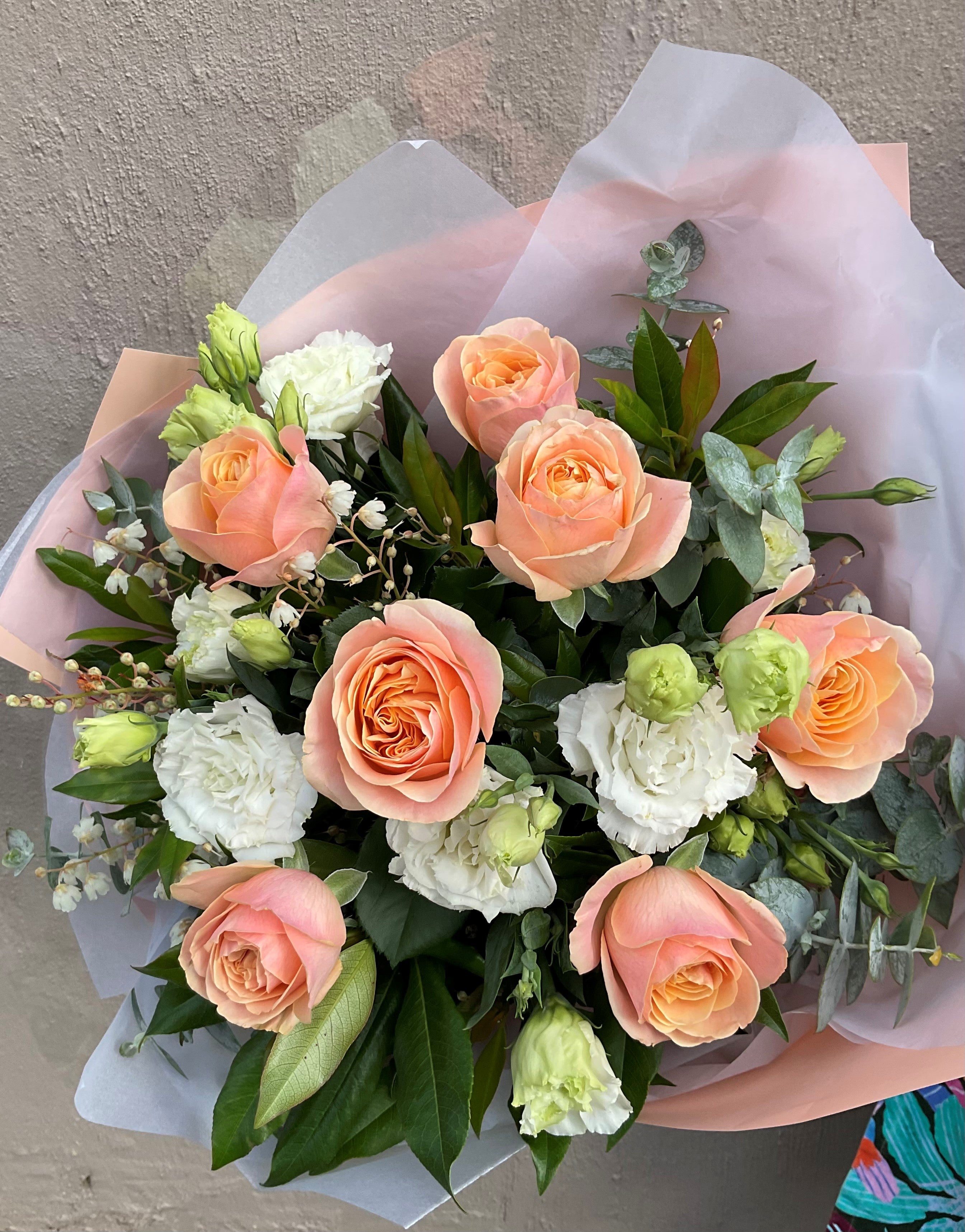 Mixed Pastel Bouquet with Roses